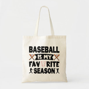 Baseball Is My Favourite Season Vintage Trendy Coo Tote Bag