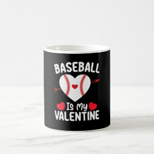Baseball Is My Valentine Day Sports Coffee Mug