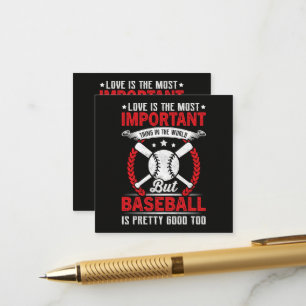 Baseball Is Pretty Good Enclosure Card