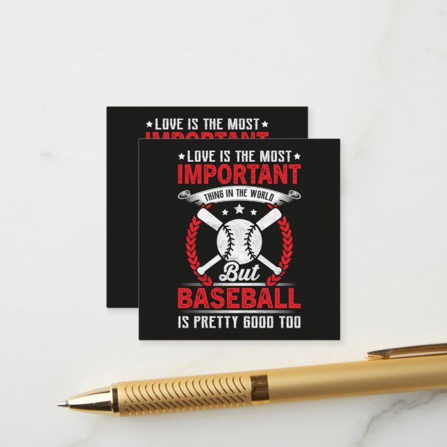  Baseball Is Pretty Good Enclosure Card (Front/Back In Situ)