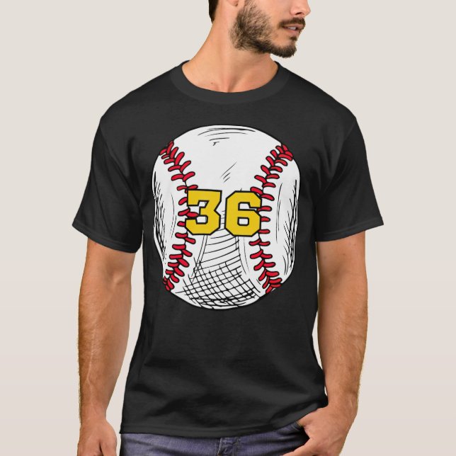 Baseball Jersey Favorite Lucky Number baseball app T-Shirt (Front)