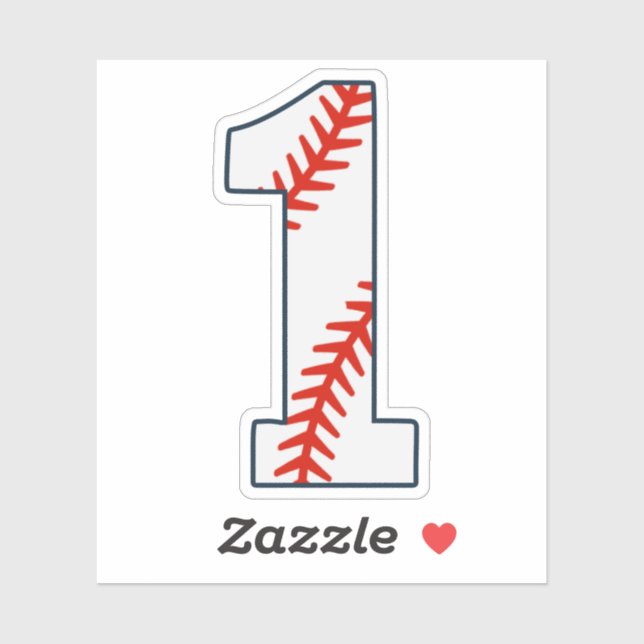 Baseball Jersey Number 1 (Sheet)