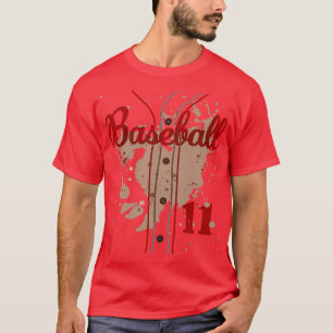 Baseball Jersey Number 11 Kids Baseball Uniform Di T-Shirt