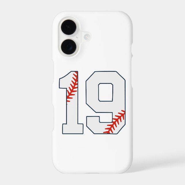 Baseball Jersey Number 19 (Back)