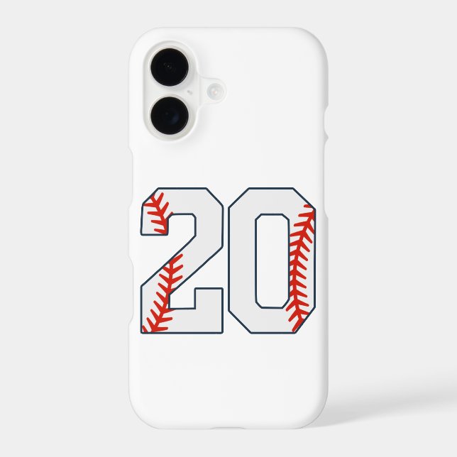 Baseball Jersey Number 20 (Back)
