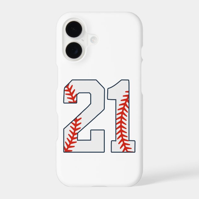 Baseball Jersey Number 21 (Back)