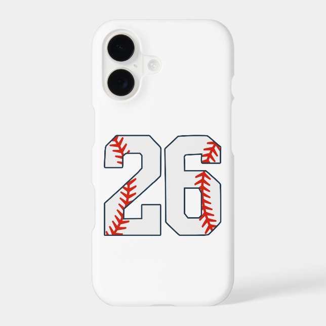 Baseball Jersey Number 26 (Back)