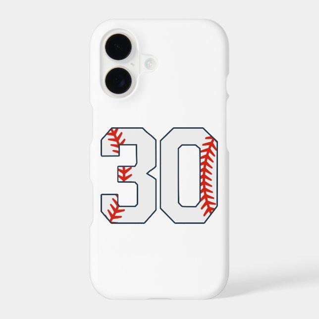 Baseball Jersey Number 30 (Back)