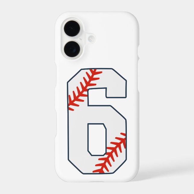 Baseball Jersey Number 6 (Back)