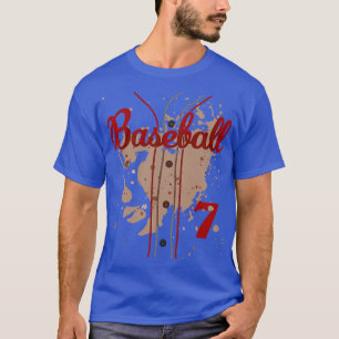 Baseball Jersey Number 7 Kids Baseball Uniform Dir T-Shirt