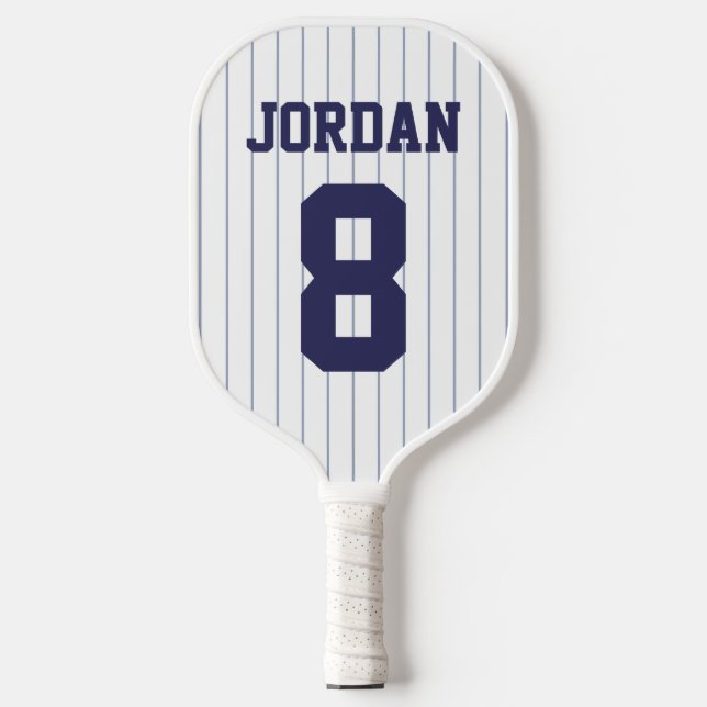 Baseball Jersey with Custom Name and Number Pickleball Paddle (Front)