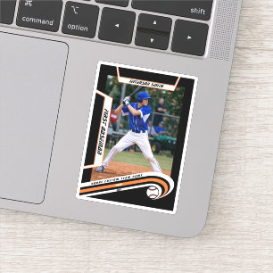 Baseball Keepsakes Lively Orange Black Custom