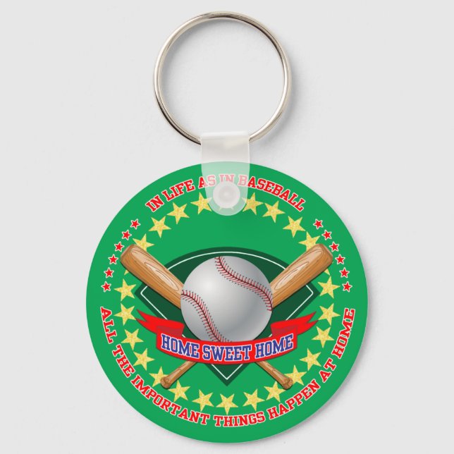 Baseball Key Ring (Front)