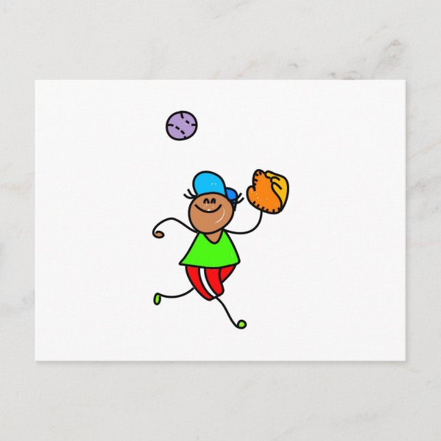 Baseball Kid Postcard (Front)