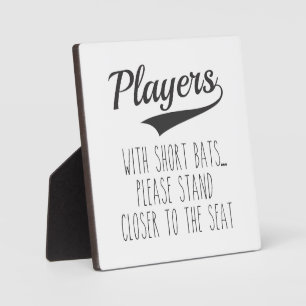 Baseball Kid's Bathroom Funny Bathroom Sign Plaque