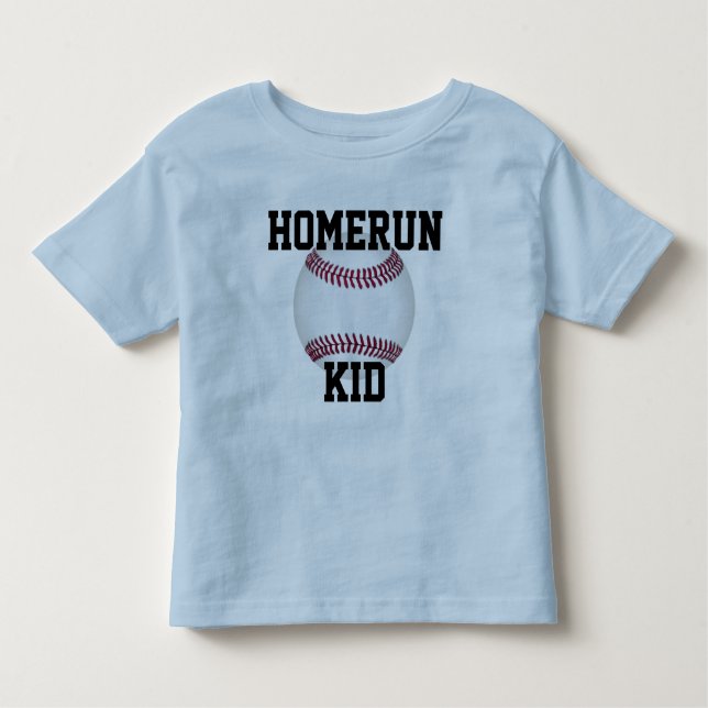 Baseball Kids Shirt "Homerun Kid" Sports T-Shirt (Front)