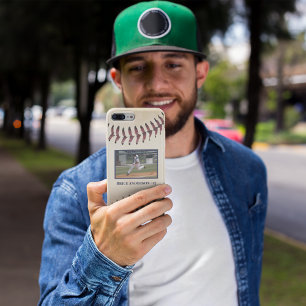 Baseball Laces Photo Rustic iPhone 8/7 Case