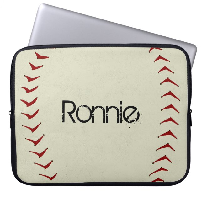 Baseball Laptop Sleeve (Front)