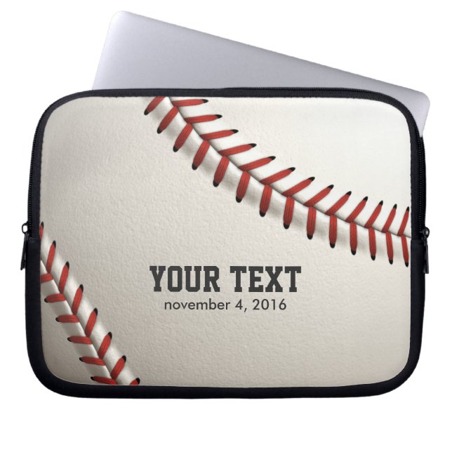 Baseball Laptop Sleeve (Front)