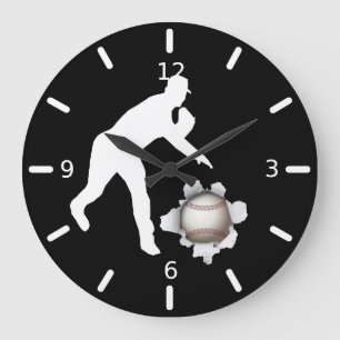 Baseball Large Clock