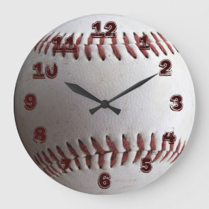 BASEBALL LARGE CLOCK