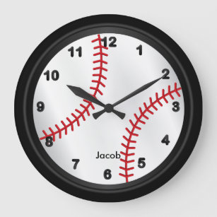 Baseball Large Clock