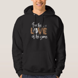 Baseball Leopard Cheetah Pattern Baseball Mom Hoodie