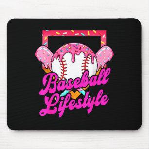 Baseball Life Lifestyle Home Plate Ice Cream Drip Mouse Pad
