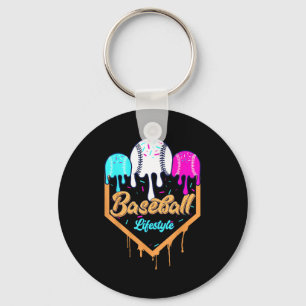 Baseball Life Style 101 Apparel Youth Drip Basebal Key Ring
