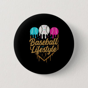Baseball Lifestyle 101 Apparel Youth Baseball Drip 6 Cm Round Badge