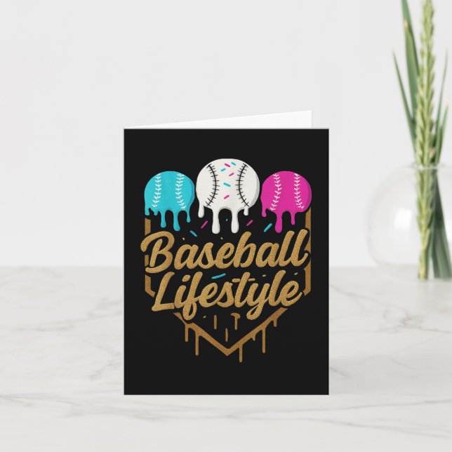 Baseball Lifestyle 101 Apparel Youth Baseball Drip Card (Front)