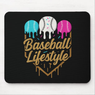Baseball Lifestyle 101 Apparel Youth Baseball Drip Mouse Pad