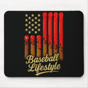 Baseball Lifestyle 101 Apparel Youth Baseball Drip Mouse Pad