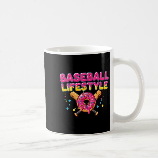 Baseball Lifestyle 101 Apparel Youth Drip Baseball Coffee Mug (Right)