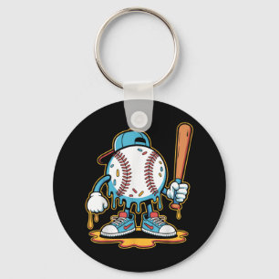 Baseball Lifestyle 101 Tee Youth Baseball Drip Ice Key Ring