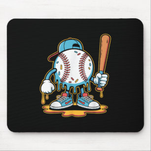 Baseball Lifestyle 101 Tee Youth Baseball Drip Ice Mouse Pad