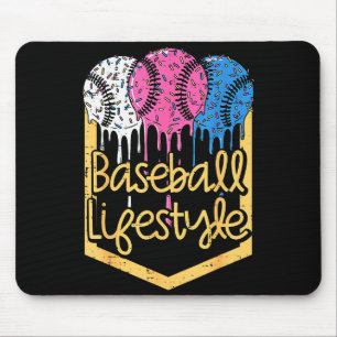 Baseball Lifestyle Ball Sprinkles Drip Boys Kids M Mouse Pad