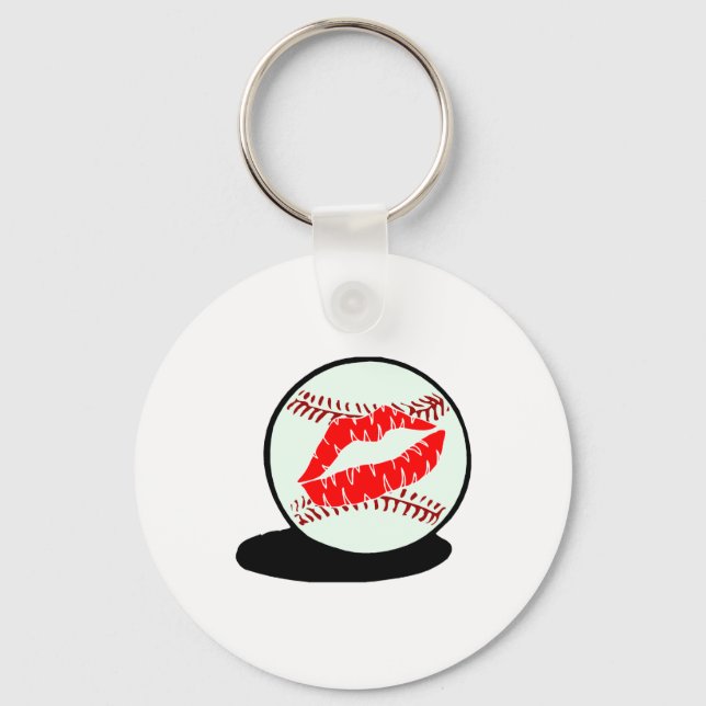Baseball Lips Key Ring (Front)