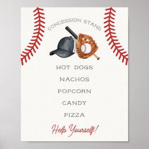 Baseball Little Rookie Concession Stand Poster