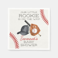 Baseball Little Rookie Home Run Baby Shower