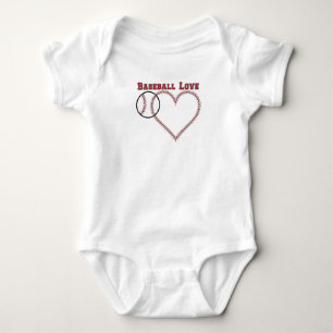 Baseball Love Baby Bodysuit