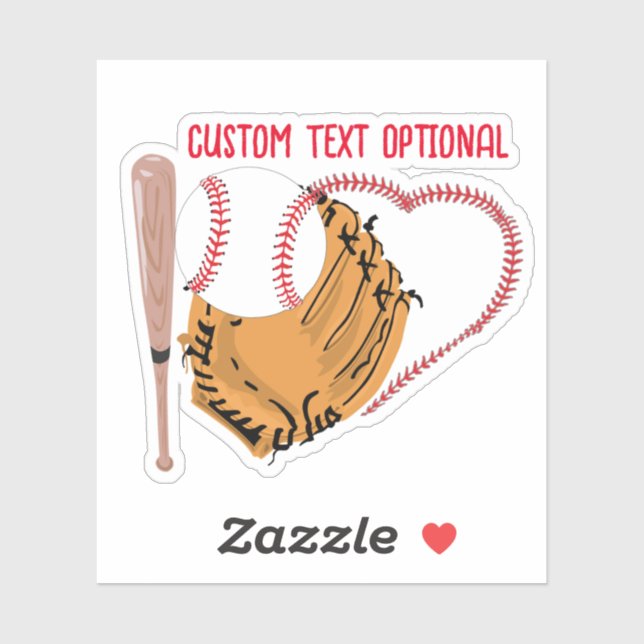 Baseball Love, Glove and Bats (Sheet)