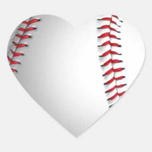 Baseball Love - Popular American Sports Heart Sticker