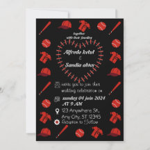 Baseball love sports Theme Wedding Invitations