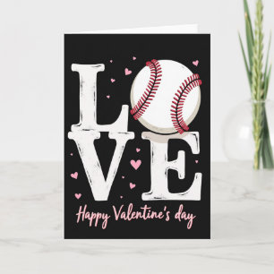 Baseball Love Valentines Day Card