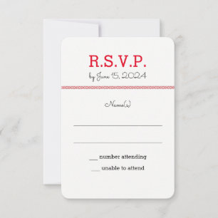 Baseball Love Wedding RSVP Invitation