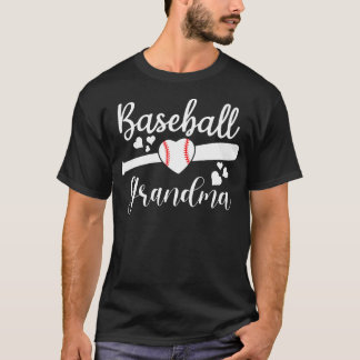 Baseball Lover Cute Baseball Grandma T-Shirt