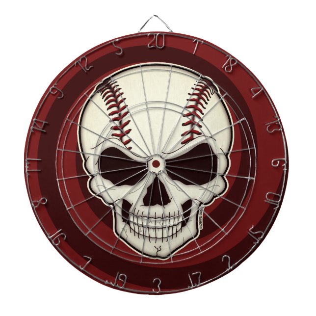 Baseball Lover Til Death Screwball Graphics Dartboard (Front)