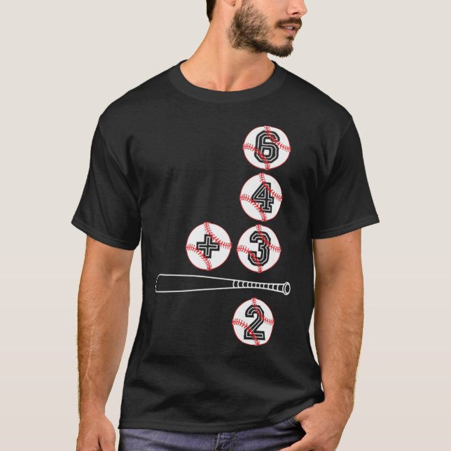 Baseball Lovers 6432 Double Play Ball Premium  T-Shirt (Front)
