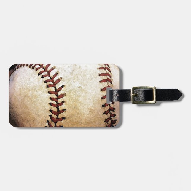 Baseball Luggage Tag (Front Horizontal)
